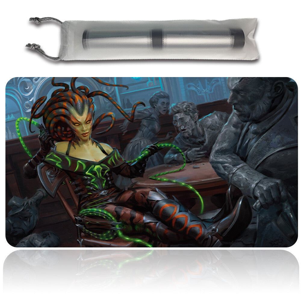 VRASKA, THE SILENCER - Magic The Gathering MTG Playmat TCG CCG MTG Playmat Stitched Edge