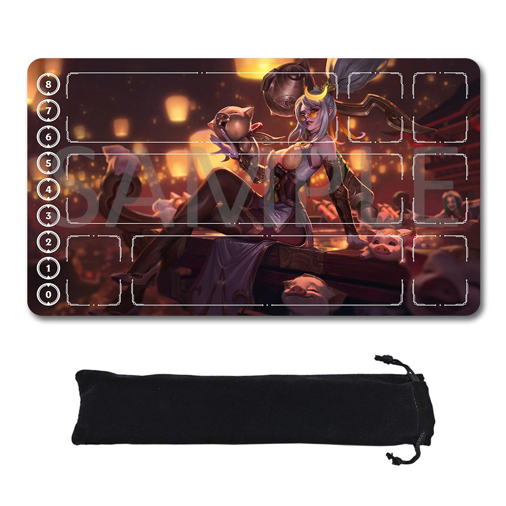 Ashe - League Of Legends Riftbound Playmat 24x14 in + Free Storage Bag