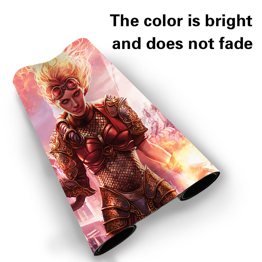 Chandra, Torch of Defiance-Board Game MTG Playmat Games Mousepad Play Mat of TCG Stitched Edge