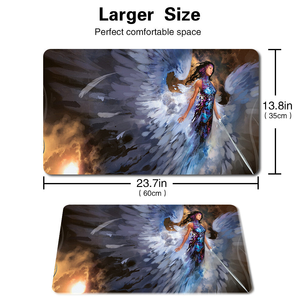 Illusory Angel - Board Game MTG Playmat Table Mat Games Mousepad Play Mat of TCG Stitched Edge