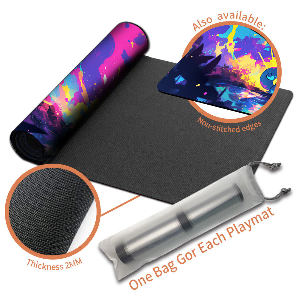 New Pokemon Squirtle Playmat Stitched Edge with Free Bag | Pokemon TCG Playmat Stitched Edge | 1351546