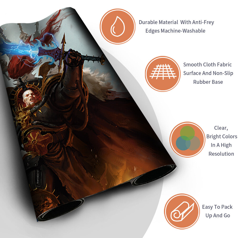 ABADDON, THE DESPOILER - Board Game MTG Playmat Magic The Gathering Playmat Stitched Edge