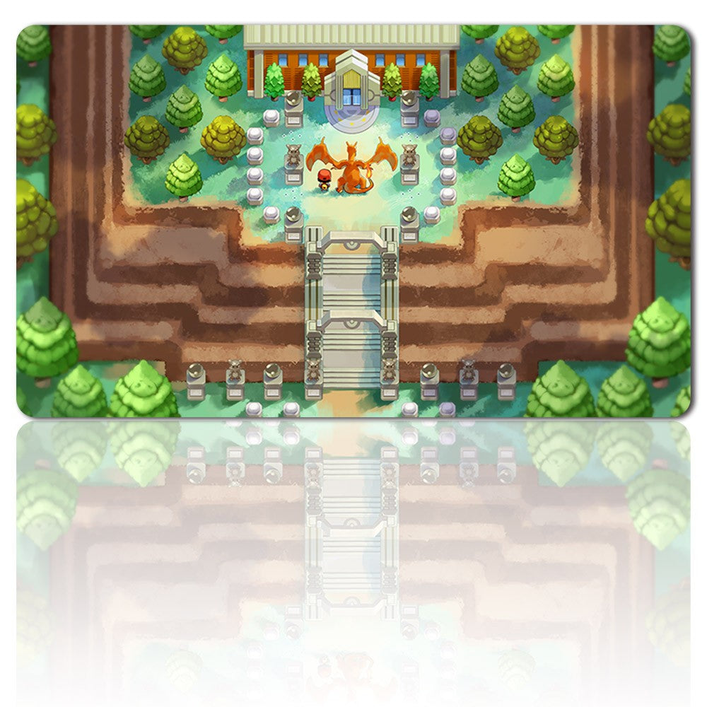 340279 - Board Game Pokemon Charizard Playmat Stitched Edge Games Mousepad Play Mat of TCG