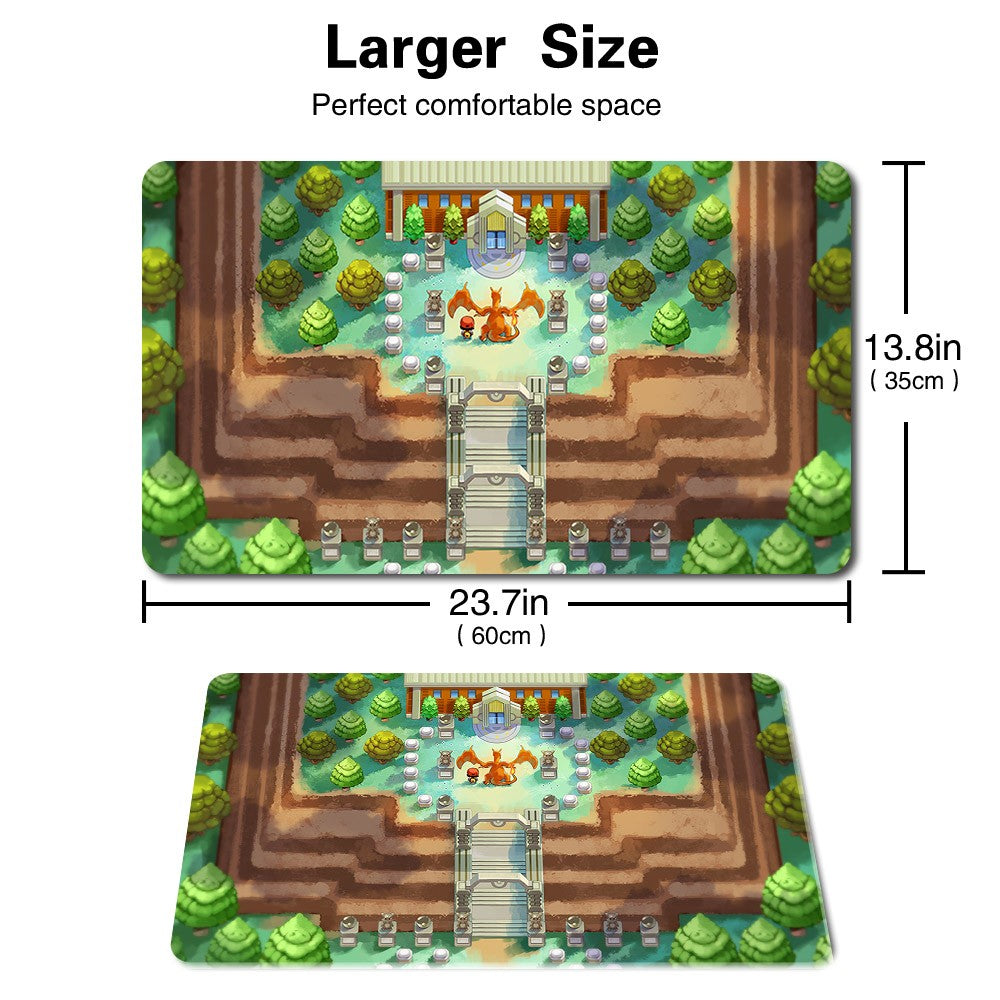 340279 - Board Game Pokemon Charizard Playmat Stitched Edge Games Mousepad Play Mat of TCG