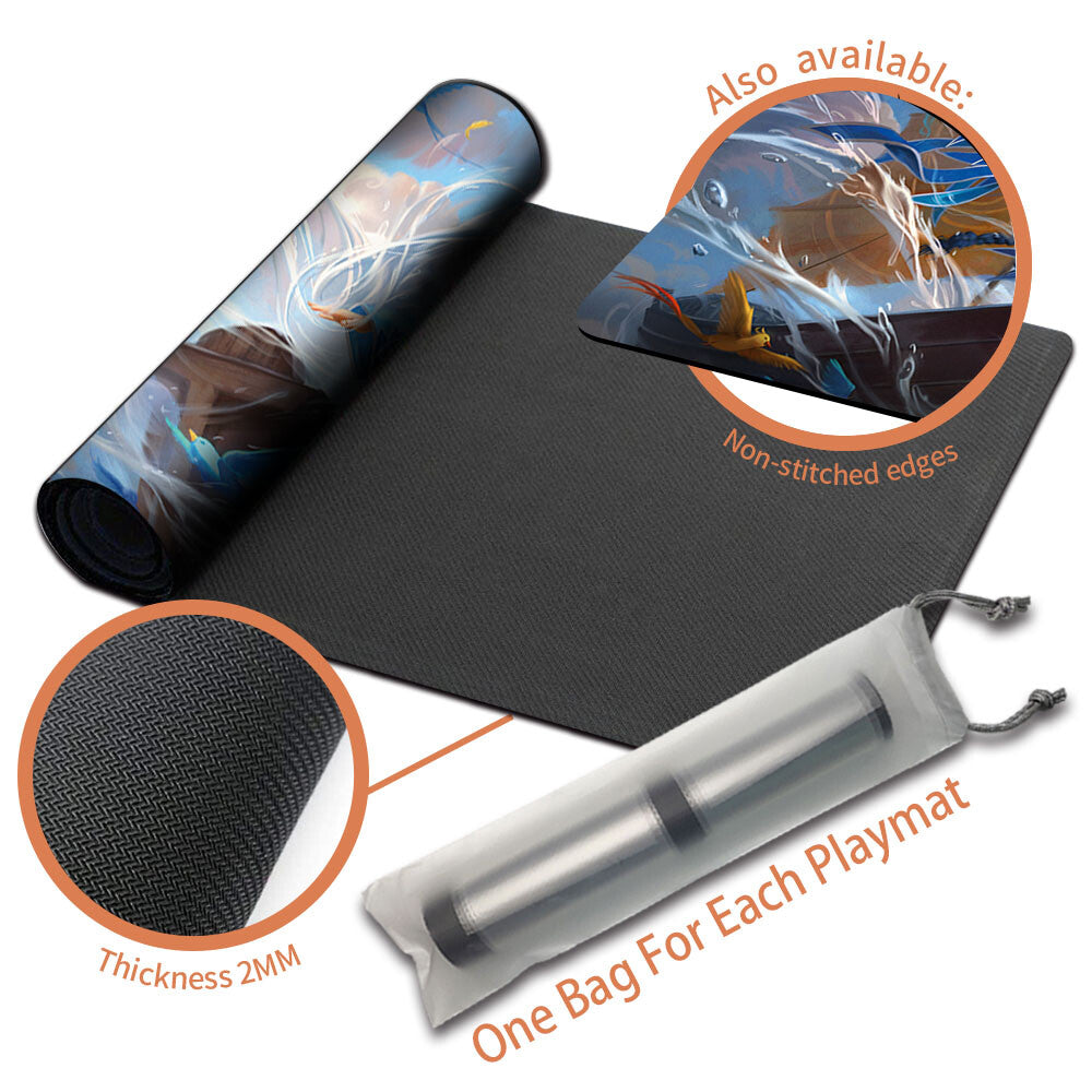 MU YANLING, WIND RIDER - Magic The Gathering MTG Playmat TCG CCG MTG Playmat Stitched Edge