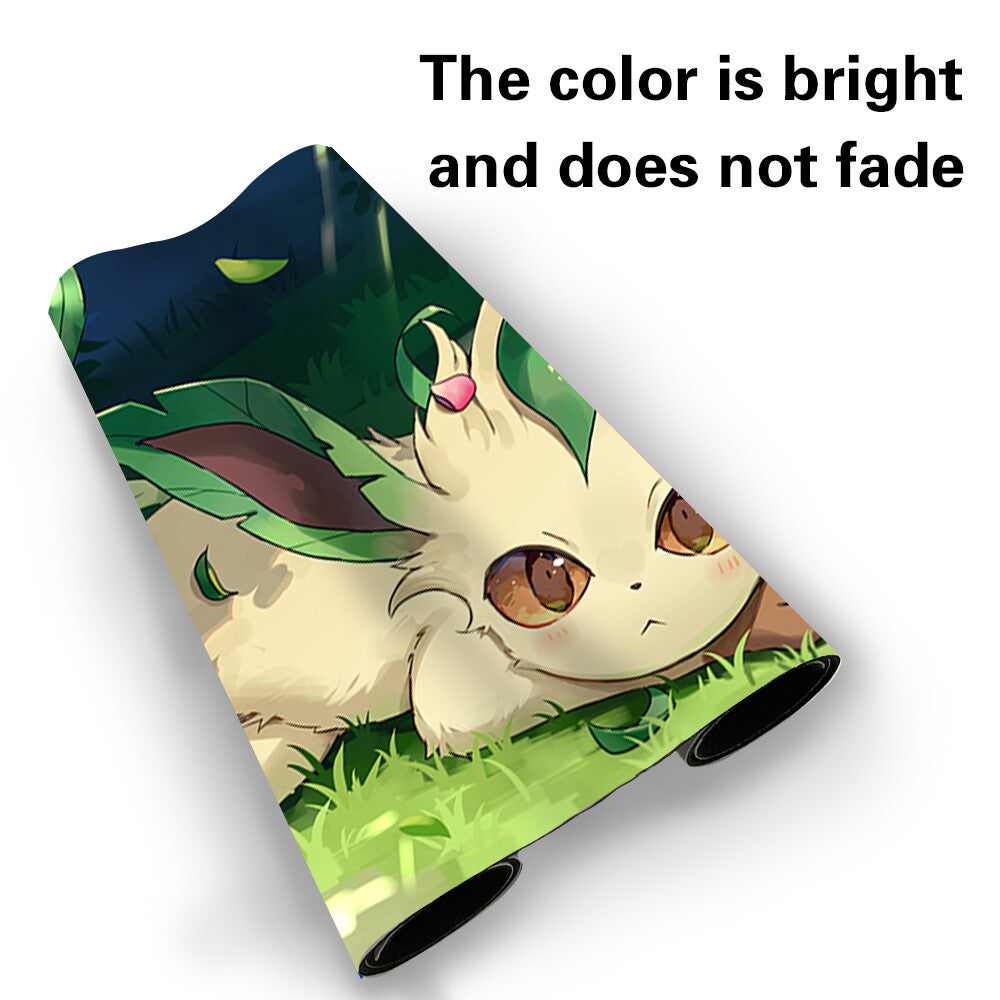789985 - Board Game Pokemon Leafeon Playmat Stitched Edge Games Mousepad Play Mat of TCG