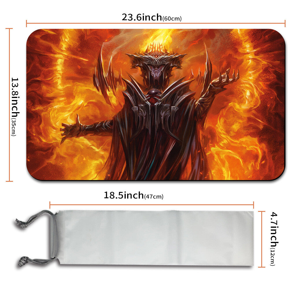 SAURON, THE DARK LORD - Magic The Gathering MTG Playmat TCG CCG MTG Playmat Stitched Edge