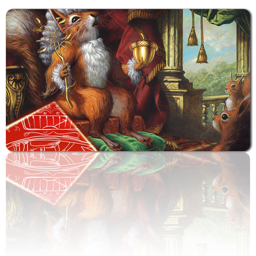Earl Of Squirrel - Board Game MTG Playmat Games Mousepad Play Mat of TCG Stitched Edge