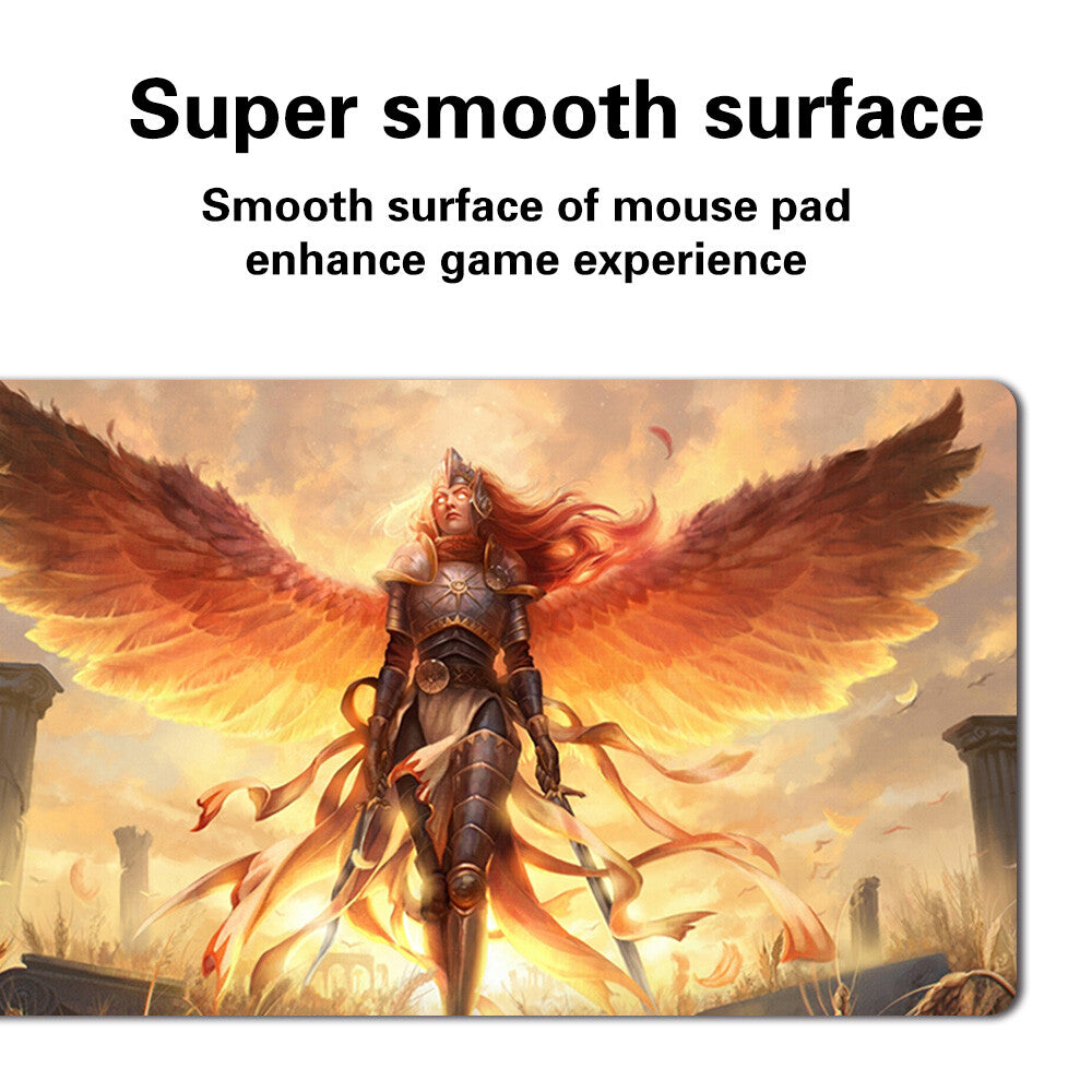 Aurelia, Angel Warrior - Board Game MTG Playmat Mousepad Playmat of TCG CCG Stitched Edge