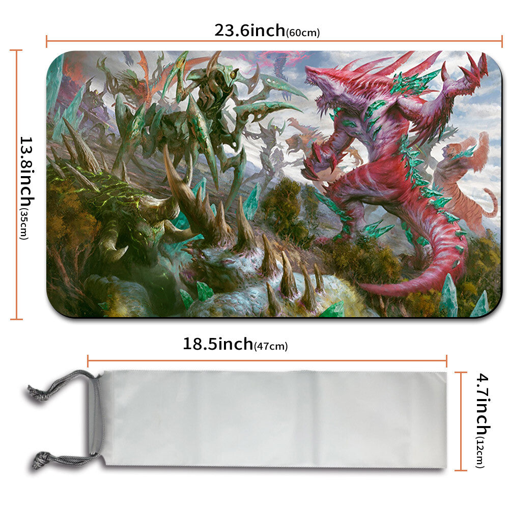 Invasion of Ikoria - Magic The Gathering MTG Playmat TCG CCG MTG Playmat Stitched Edge
