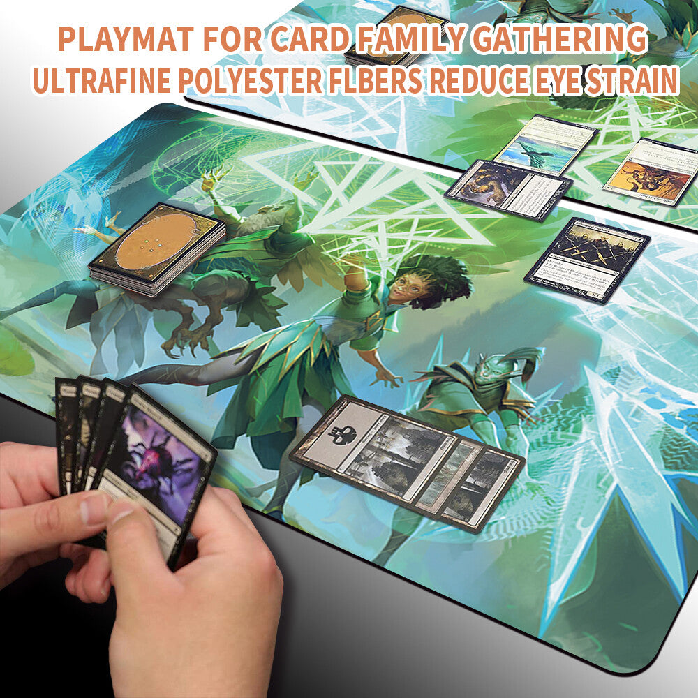 QUANDRIX COMMAND - Board Game MTG Playmat Mousepad Playmat of MTG TCG CCG Stitched Edge