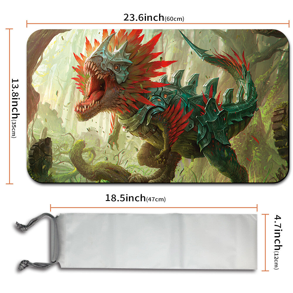HULKING RAPTOR - Magic The Gathering MTG Playmat TCG CCG MTG Playmat Stitched Edge