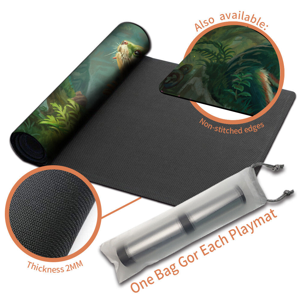 ELUSIVE OTTER - Magic The Gathering MTG Playmat TCG CCG MTG Playmat Stitched Edge