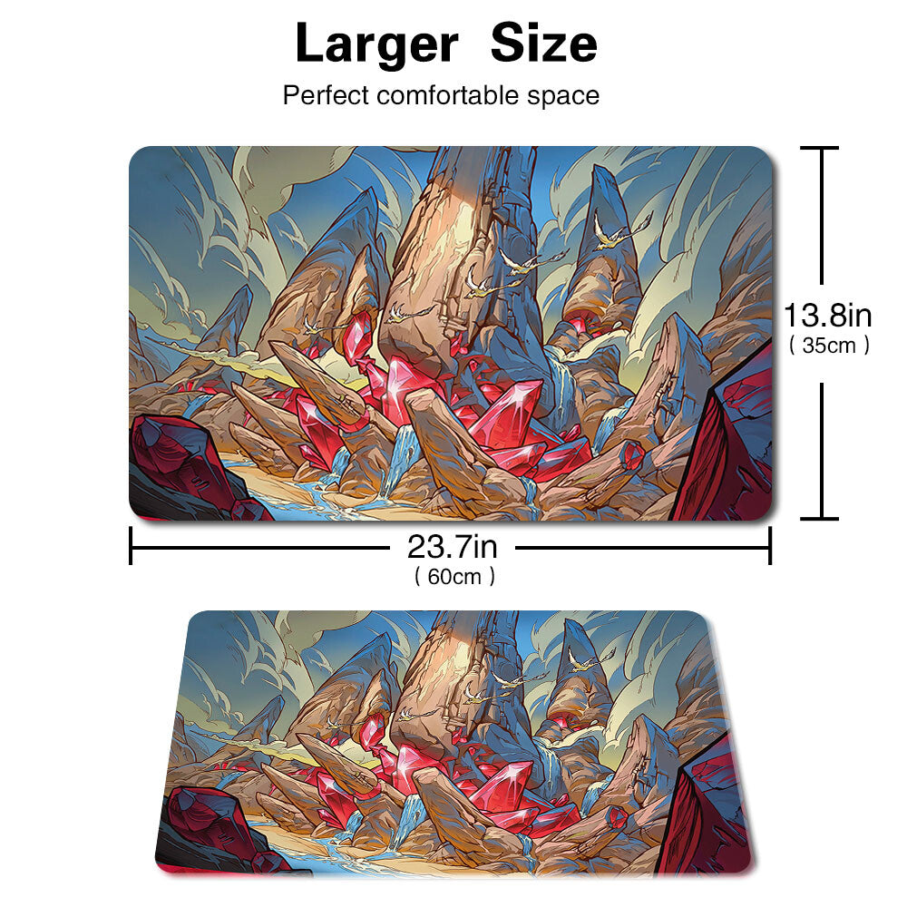 RAUGRIN TRIOME - Board Game MTG Playmat Games Mousepad Play Mat of TCG Stitched Edge