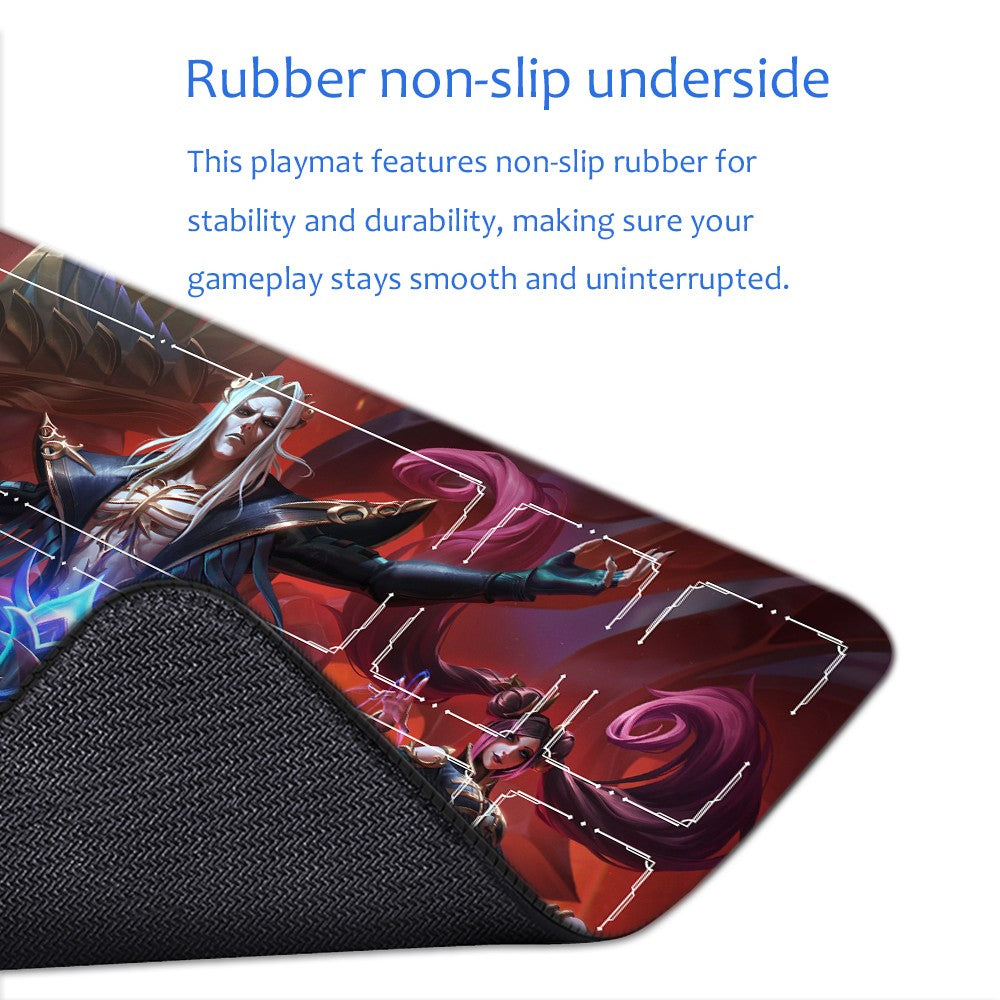 Karthus - League Of Legends Riftbound Playmat 24x14 in + Free Storage Bag