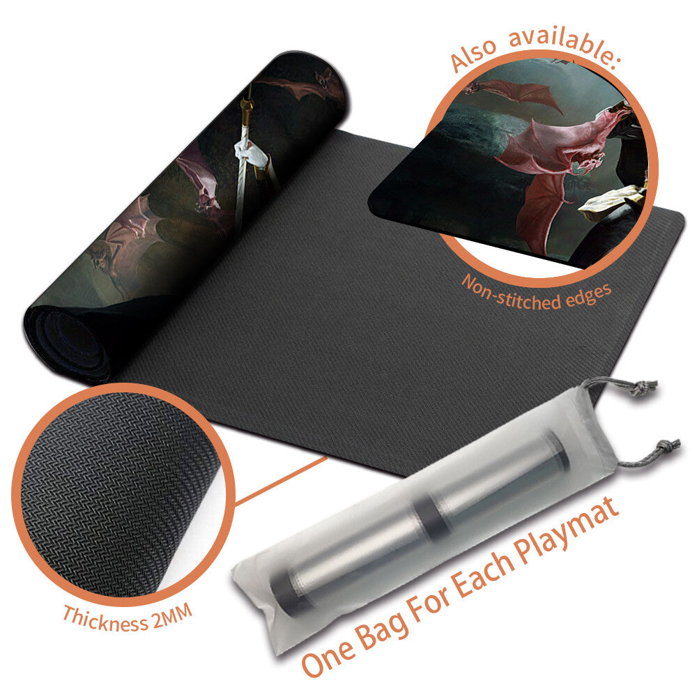 Sanguine Evangelist - Magic The Gathering MTG Playmat TCG CCG MTG Playmat Stitched Edge