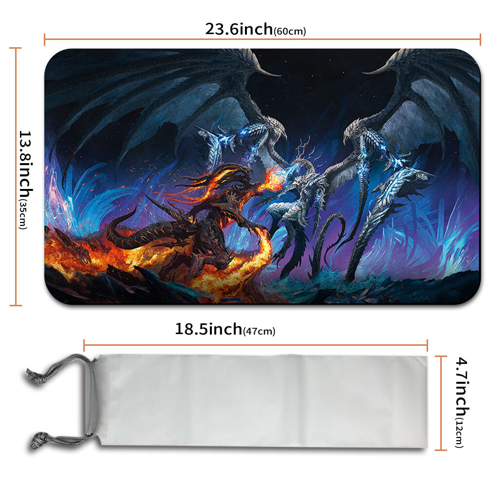 GIFT BUNDLE KEY ART - Magic The Gathering MTG Playmat TCG CCG MTG Playmat Stitched Edge