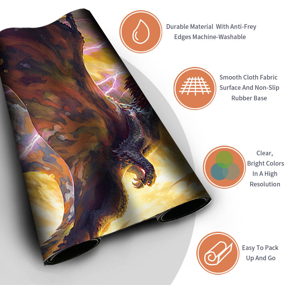 STORMSCALE SCION - Magic The Gathering MTG Playmat TCG CCG MTG Playmat Stitched Edge