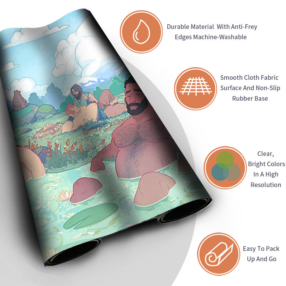 Bearscape - Magic The Gathering MTG Playmat TCG CCG MTG Playmat Stitched Edge