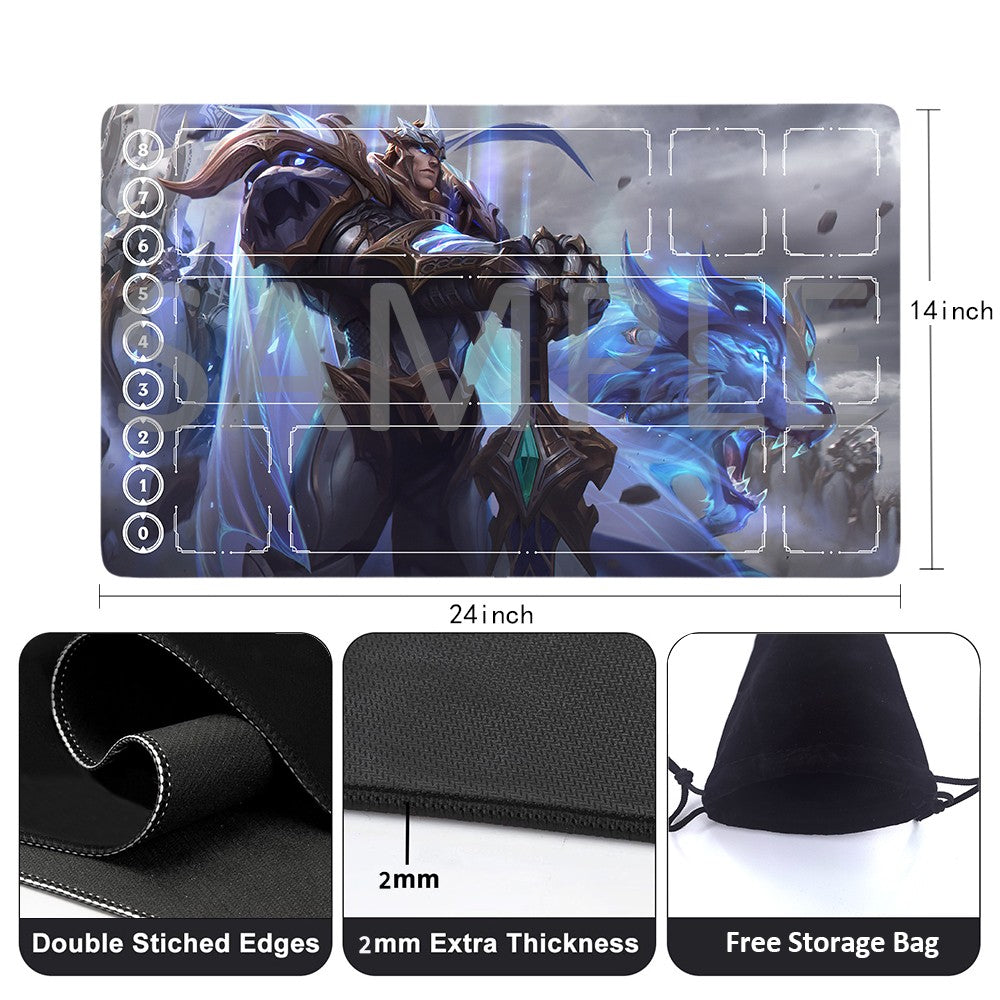 Garen - League Of Legends Riftbound Playmat 24x14 in + Free Storage Bag