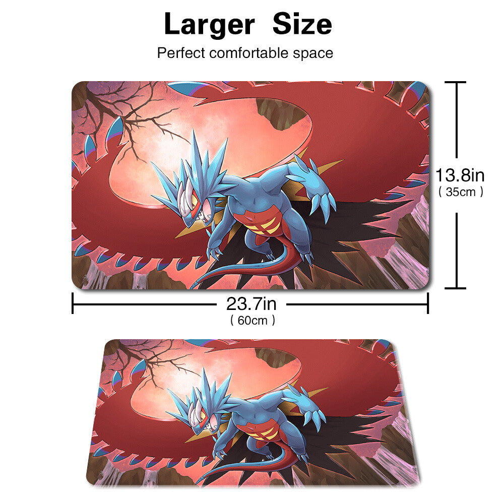 3882248 - Board Game Pokemon Roaring Moon Playmat Stitched Edge Games Mousepad Play Mat of TCG