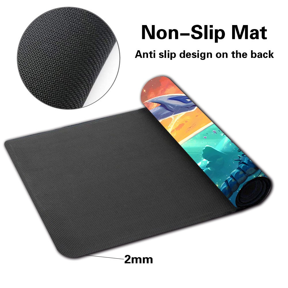 836258 - Board Game Pokemon Lugia Playmat Stitched Edge Games Mousepad Play Mat of TCG