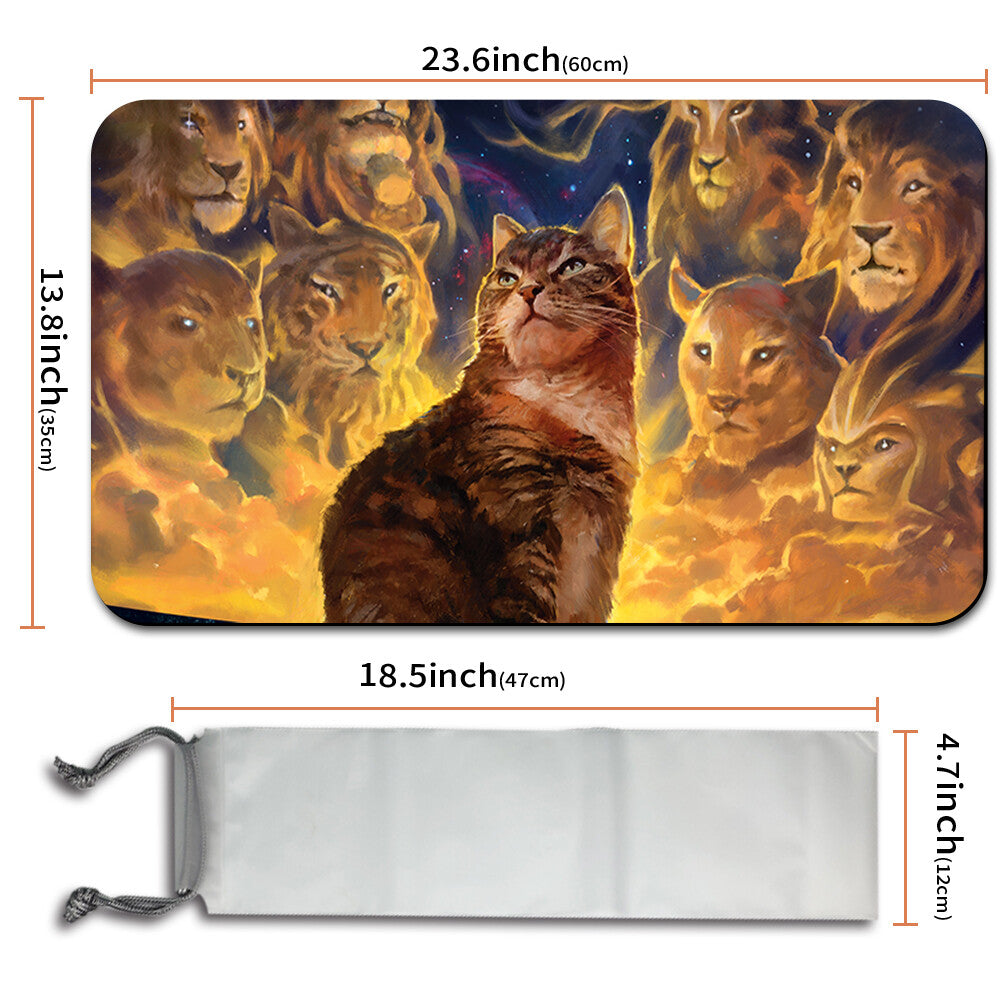 NINE LIVES - Magic The Gathering Playmat Trading Card Game Playmat for MTG CCG Stitched Edge