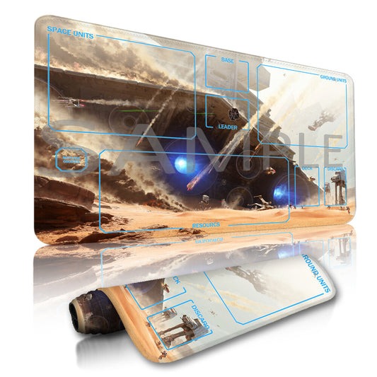 Star Wars Unlimited Playmat Stitched Edge Free Storage Bag Size 24X14IN Protective Mat star1