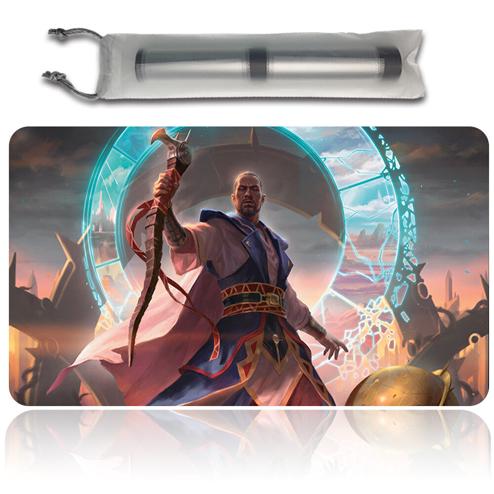 TEFERI, WHO SLOWS THE SUNSET -Board Game MTG Playmat Playmat of MTG CCG Stitched Edge