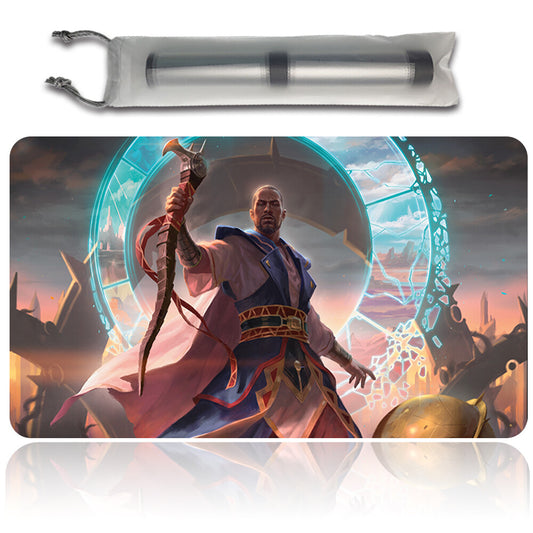 TEFERI, WHO SLOWS THE SUNSET -Board Game MTG Playmat Playmat of MTG CCG Stitched Edge