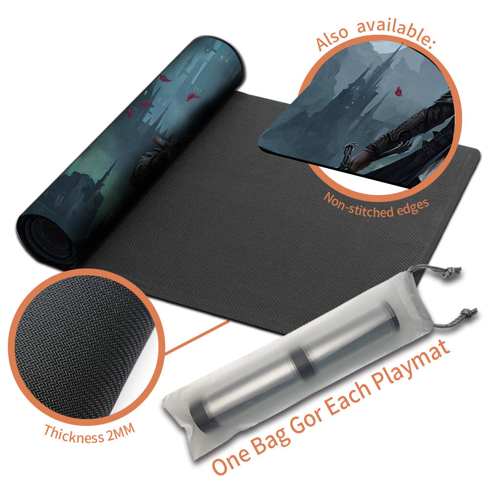 Magic The Gathering Playmat - Board Game MTG Playmat SORIN MARKOV Size 60X35CM Stitched Edge