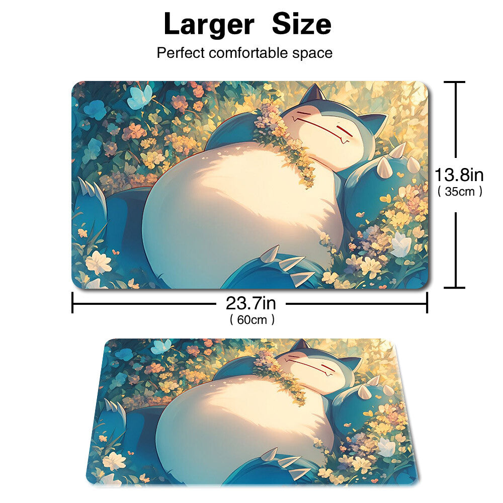 648479 - Board Game Pokemon Snorlax Playmat Stitched Edge Games Mousepad Play Mat of TCG