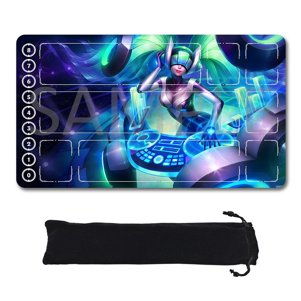 Sona - League Of Legends Riftbound Playmat 24x14 in + Free Storage Bag