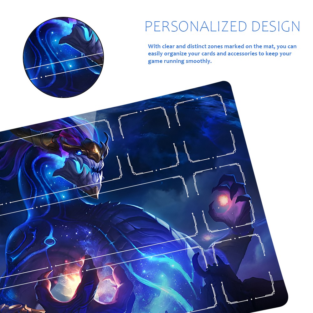 Aurelion Sol - League Of Legends Riftbound Playmat 24x14 in + Free Storage Bag