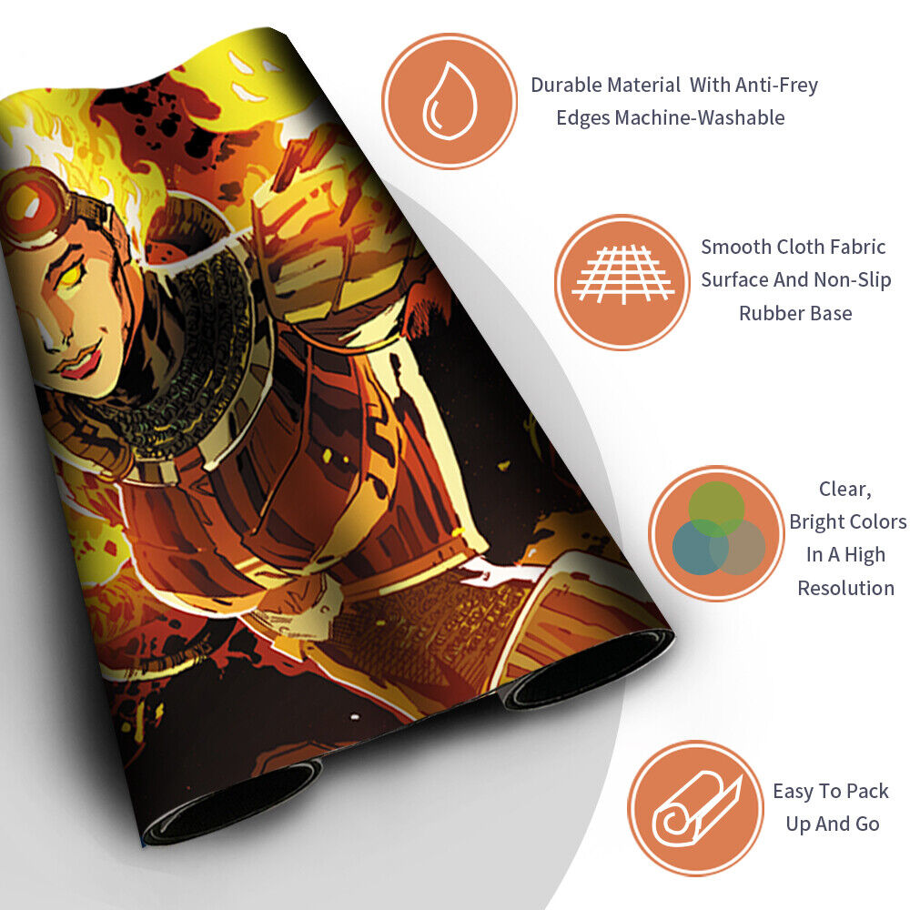 Chandra Nalaar Idw - Magic The Gathering Playmat TCG CCG MTG Playmat Stitched Edge