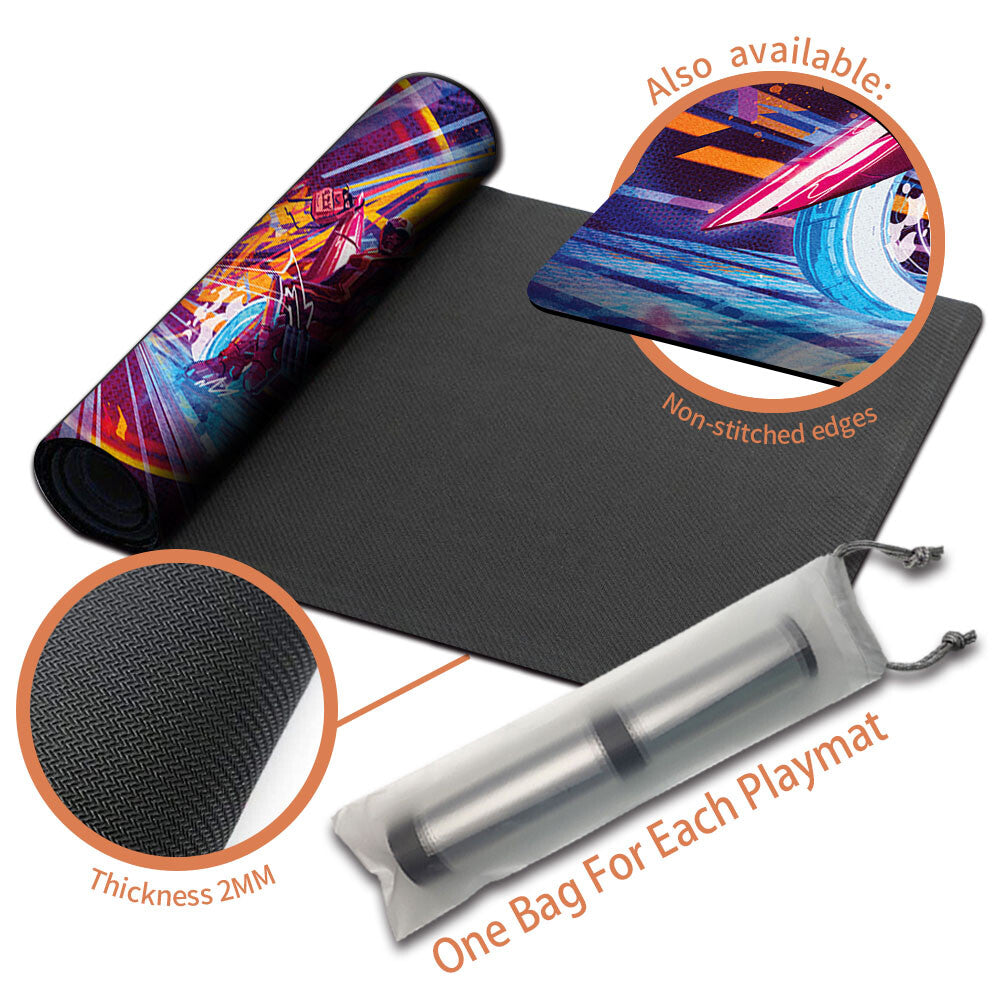 SPOTCYCLE SCOUTER - Magic The Gathering MTG Playmat TCG CCG MTG Playmat Stitched Edge