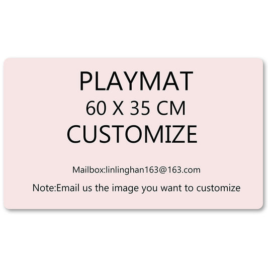 Board Game TCG Playmat Custom Picture With Card Zones Trading Card Game Playmat Stitched Edge