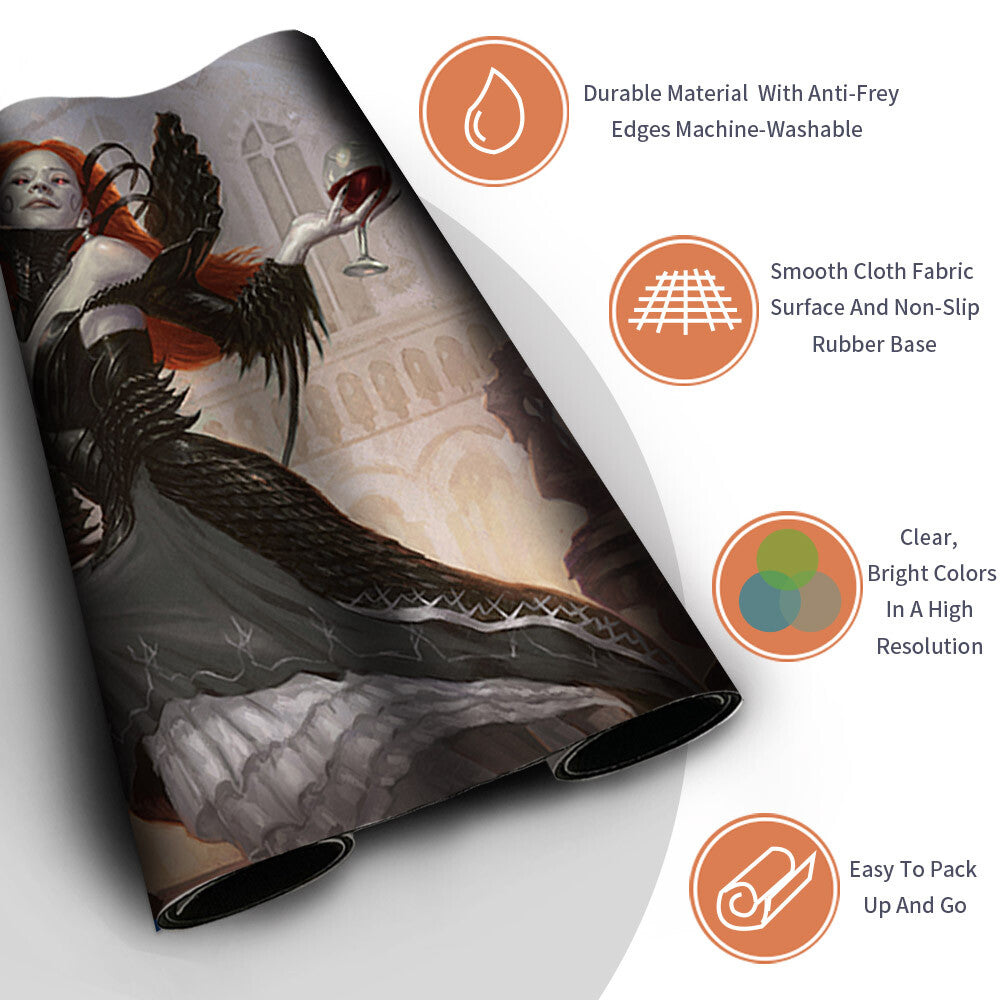 OLIVIA VOLDAREN - Magic The Gathering MTG Playmat TCG CCG MTG Playmat Stitched Edge