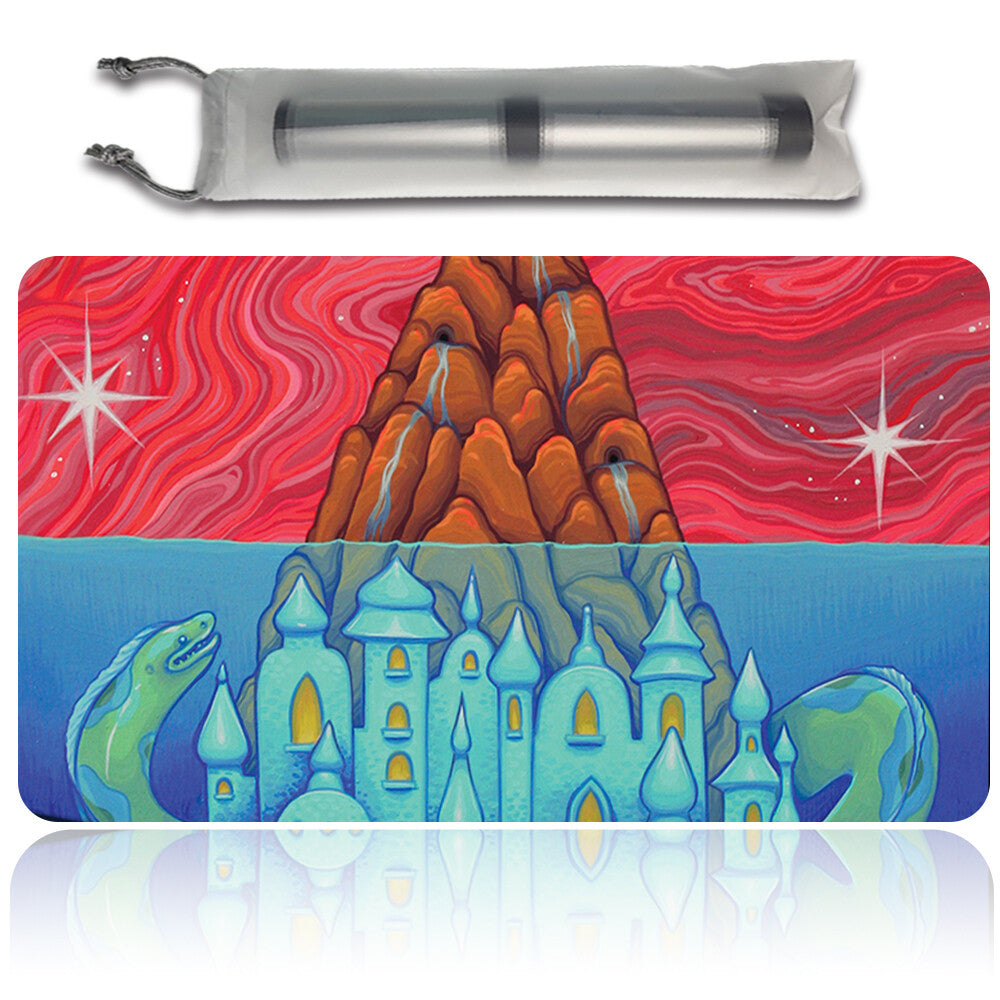 THE ASTROLOGY LANDS AQUARIUS -Board Game MTG Playmat Playmat of MTG TCG CCG Stitched Edge