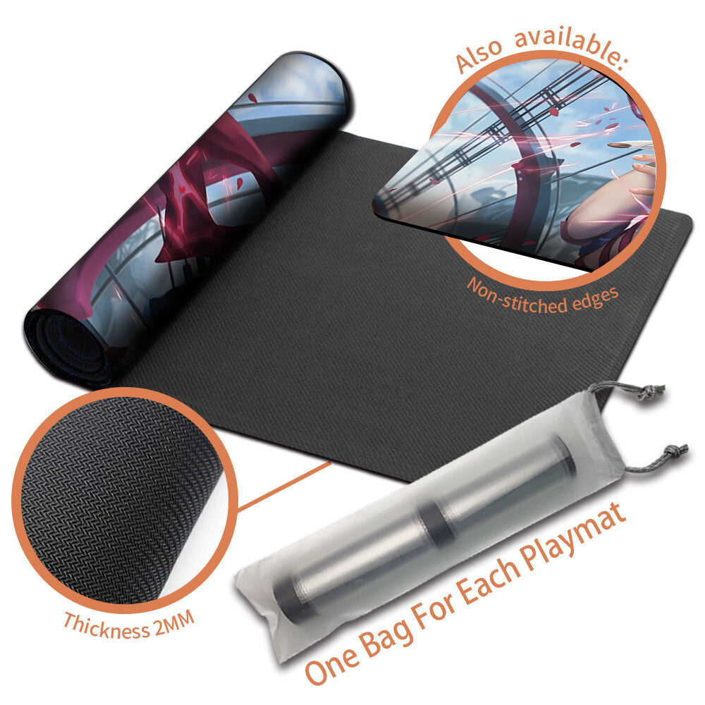 LIGHTNING, ARMY OF ONE - Magic The Gathering MTG Playmat TCG CCG MTG Playmat Stitched Edge