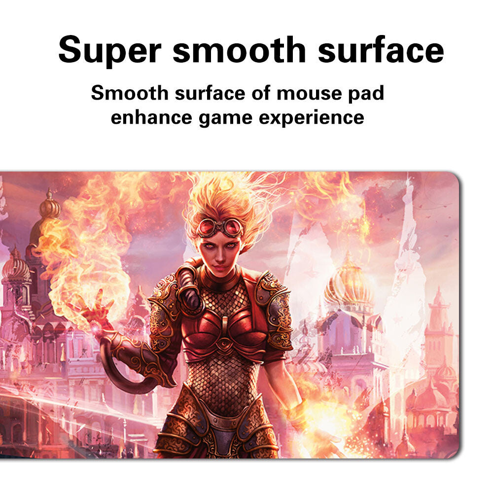 Chandra, Torch of Defiance-Board Game MTG Playmat Games Mousepad Play Mat of TCG Stitched Edge
