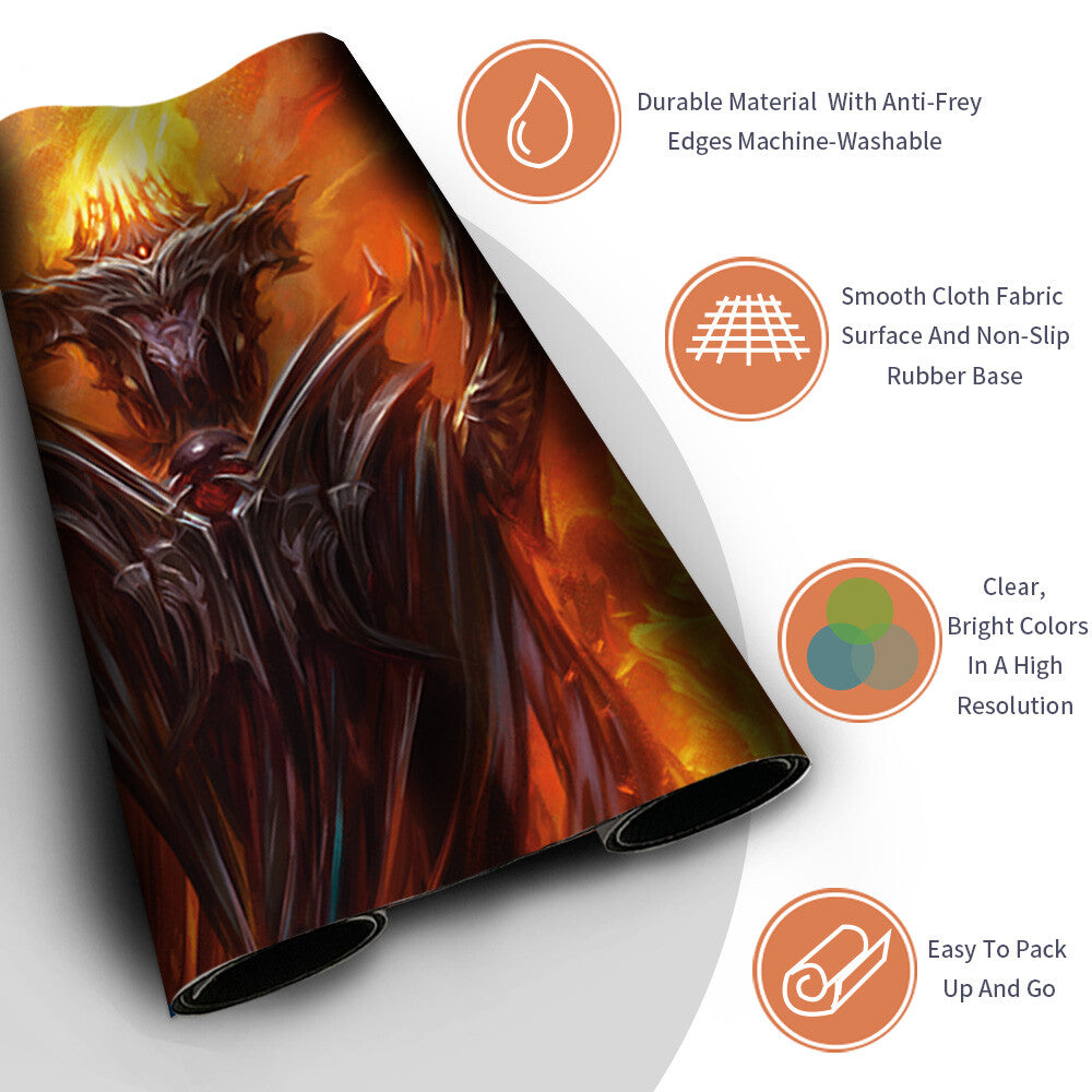 SAURON, THE DARK LORD - Magic The Gathering MTG Playmat TCG CCG MTG Playmat Stitched Edge