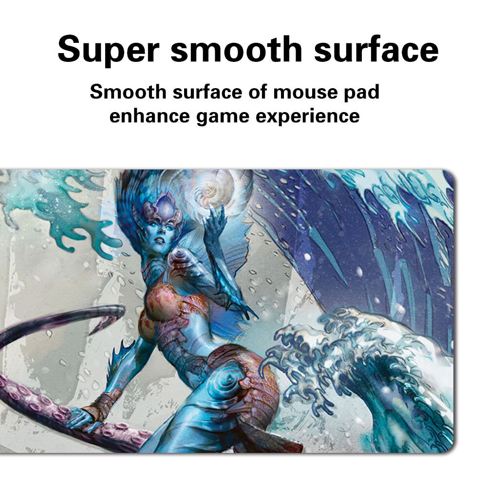 Kiora the Crashing Wave - Board Game MTG Playmat Games Mousepad Play Mat of TCG Stitched Edge