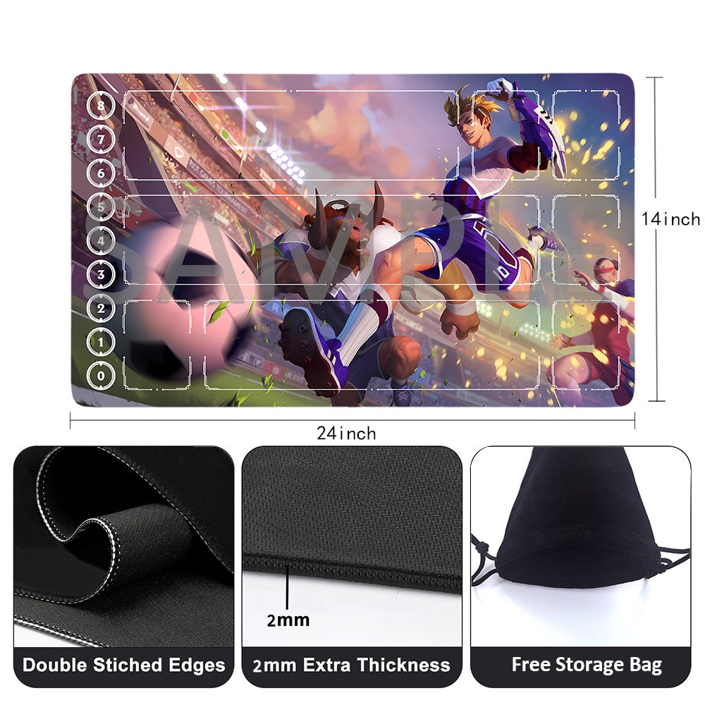 Ezreal - League Of Legends Riftbound Playmat 24x14 in + Free Storage Bag