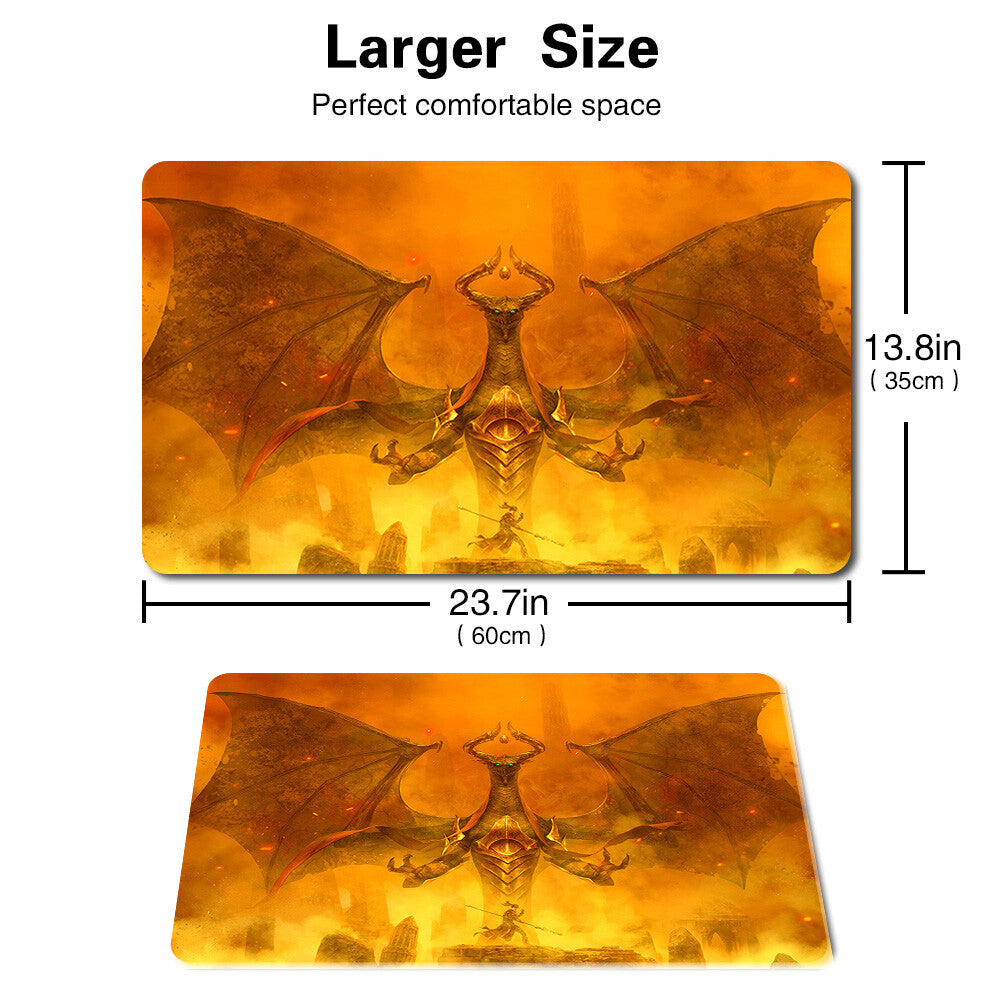 Nicol Bolas - Board Game MTG Playmat Games Mousepad Play Mat of TCG Stitched Edge