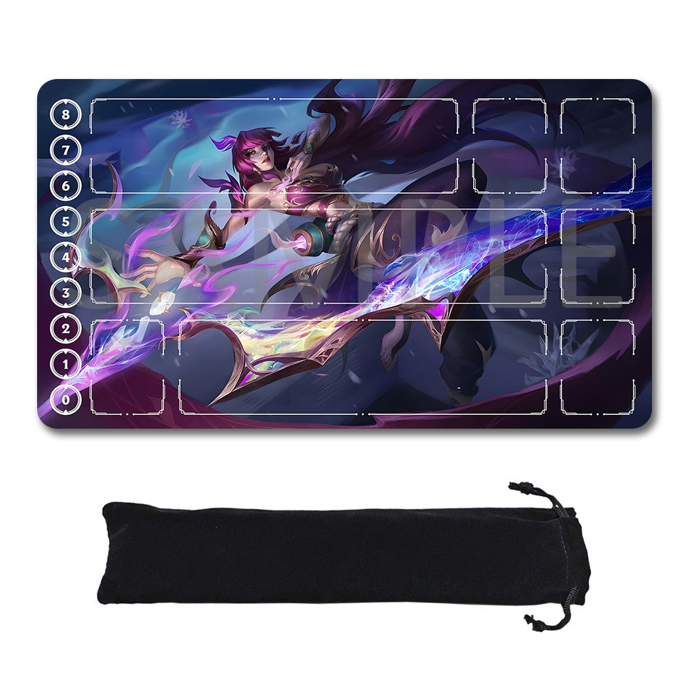 Ashe - League Of Legends Riftbound Playmat 24x14 in + Free Storage Bag