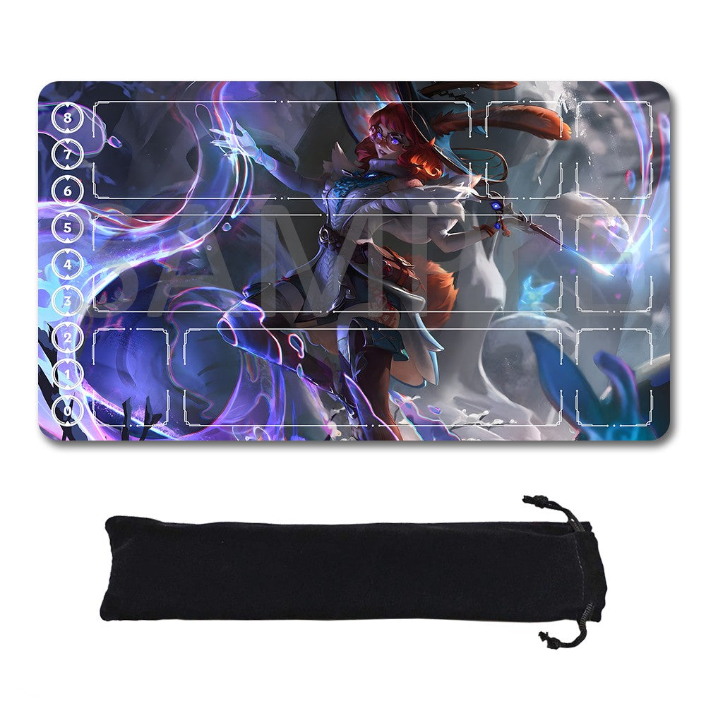 Aurora - League Of Legends Riftbound Playmat 24x14 in + Free Storage Bag
