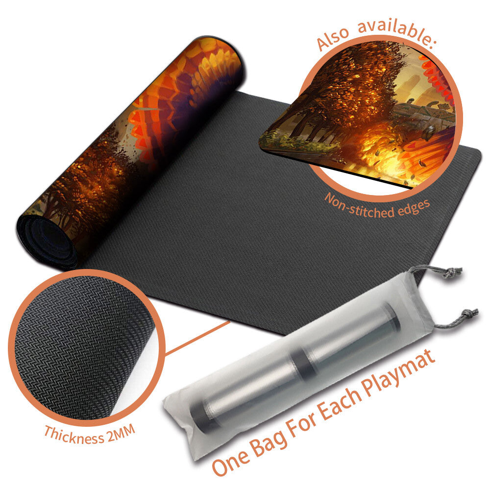 Wiederentflammender Phoenix -Magic The Gathering MTG Playmat TCG CCG MTG Playmat Stitched Edge