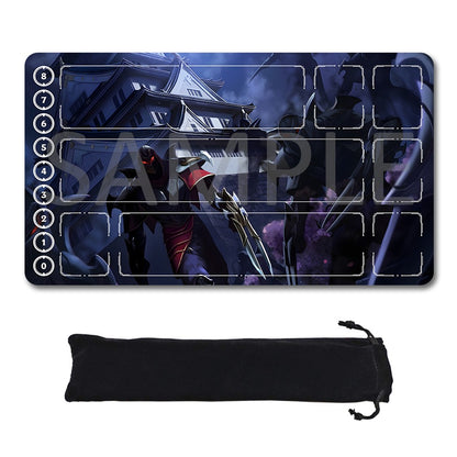 Zed - League Of Legends Riftbound Playmat 24x14 in + Free Storage Bag