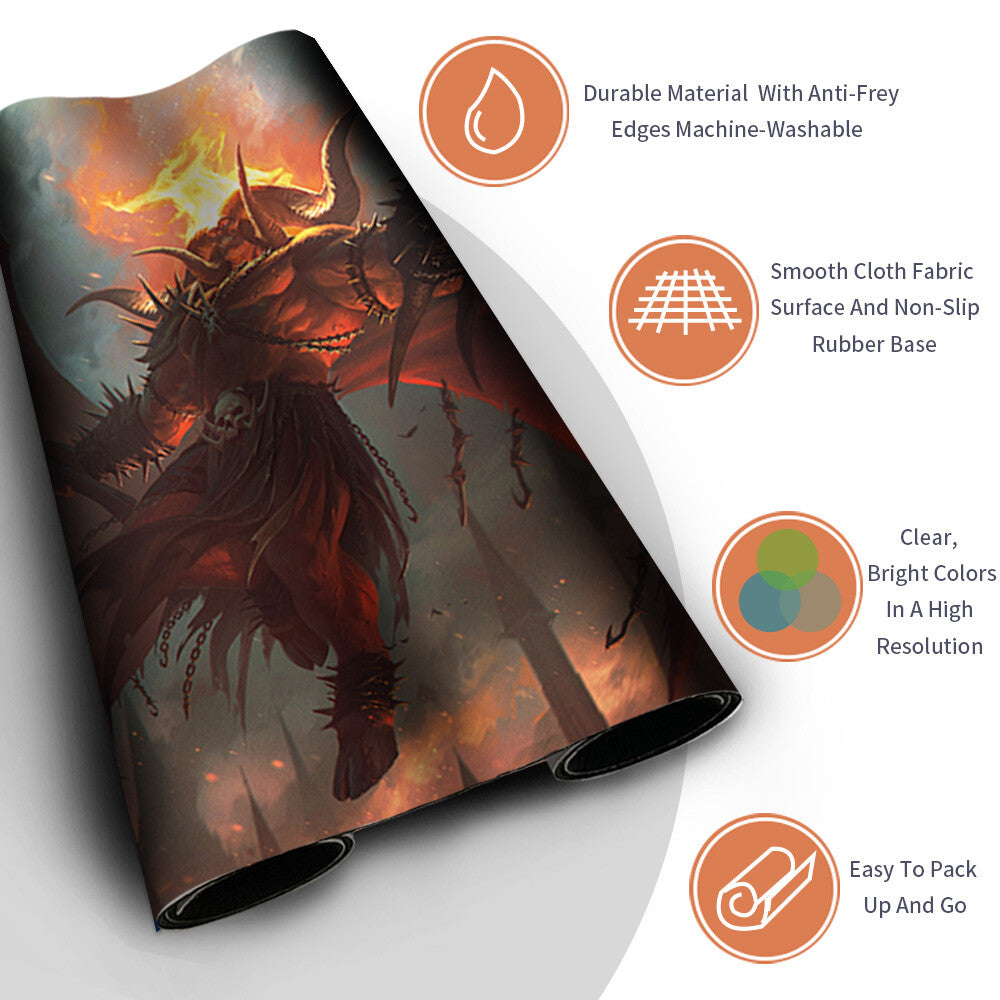 RAKDOS, PATRON OF CHAOS - Magic The Gathering MTG Playmat TCG CCG MTG Playmat Stitched Edge